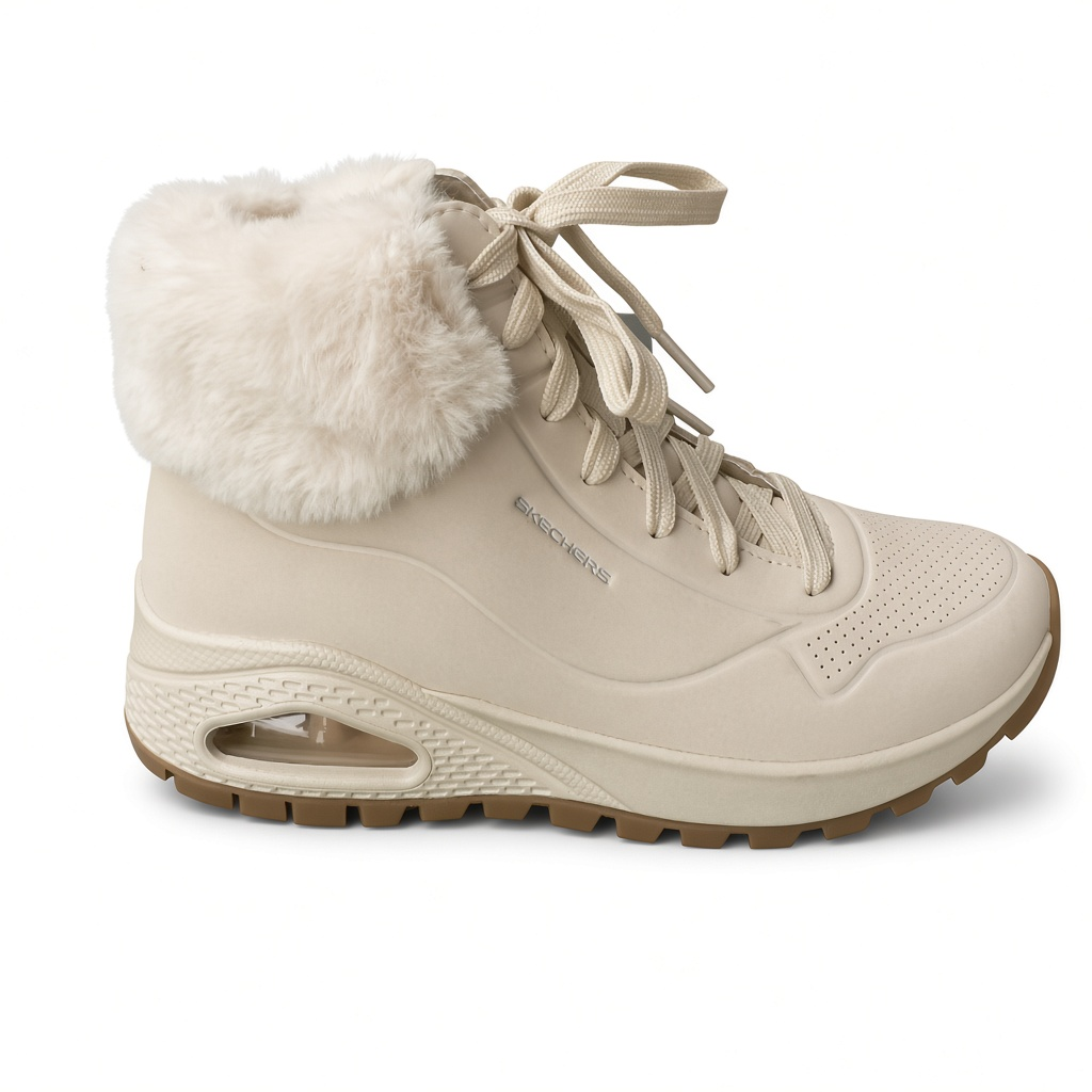Zimní kotníková za zip a šněrování - SKECHERS