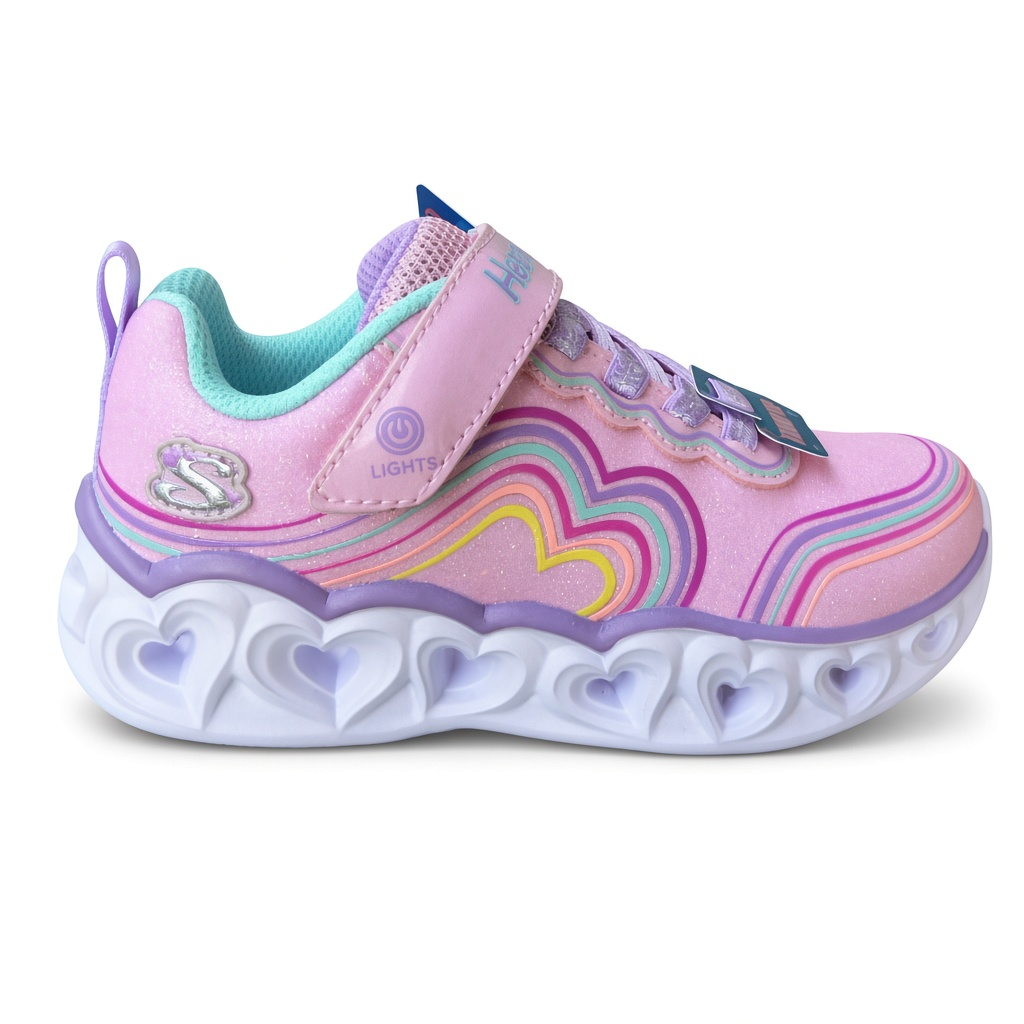 Vycházková blikající "botaska" na gum. a suchý zip- SKECHERS