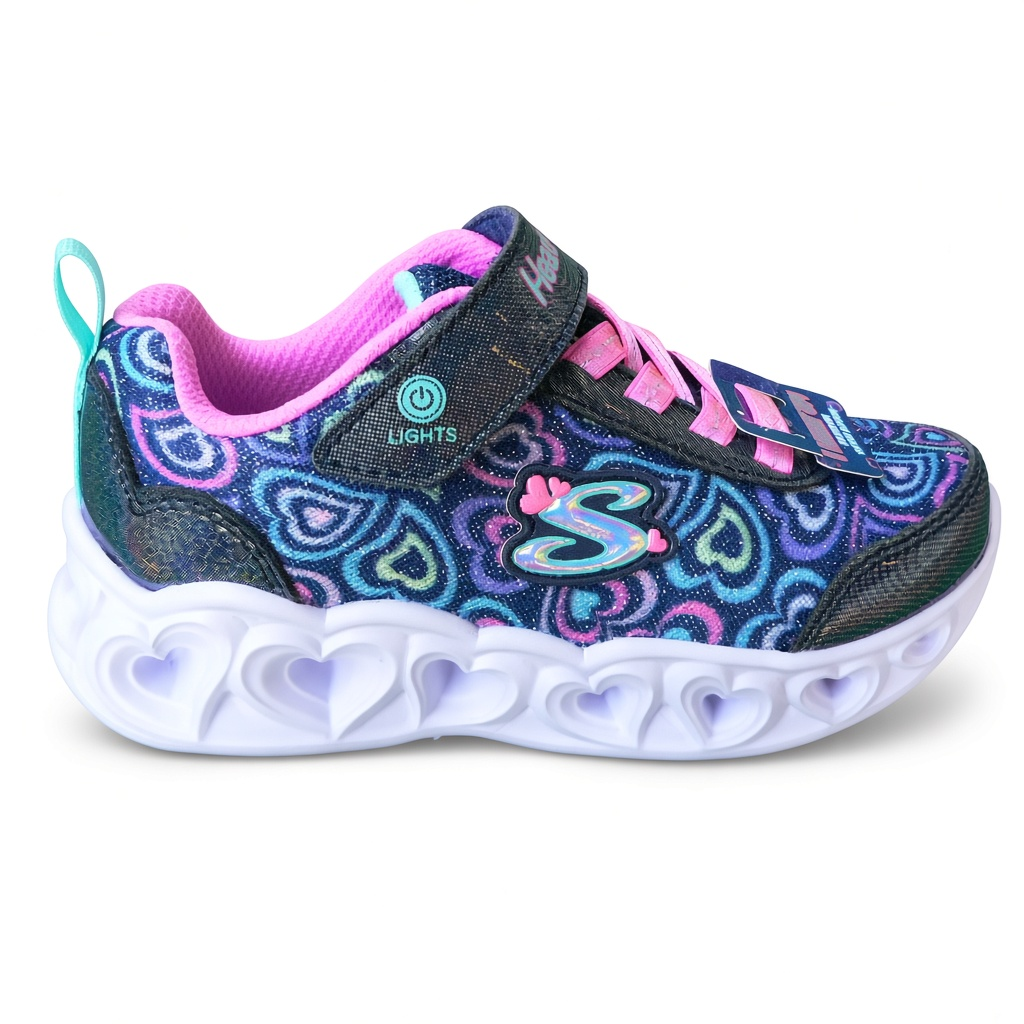 Vycházková blikající "botaska" na suchý zip - SKECHERS