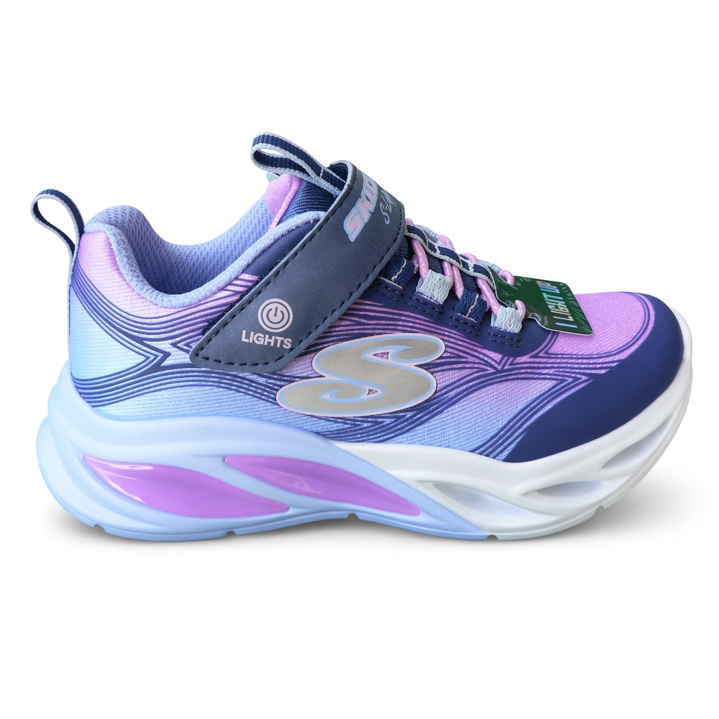 Vycházková blikající "botaska" na suchý zip - SKECHERS