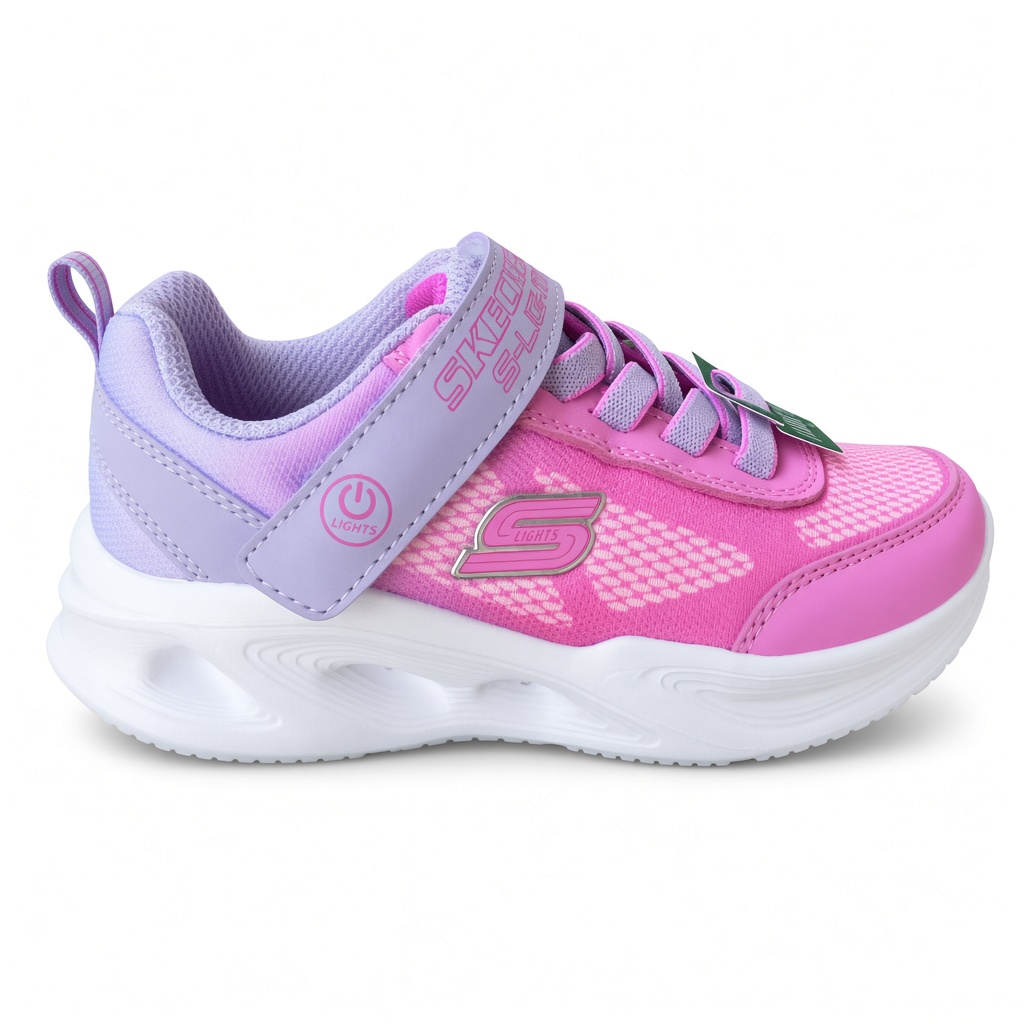 Vycházková blikající "botaska" na suchý zip - SKECHERS