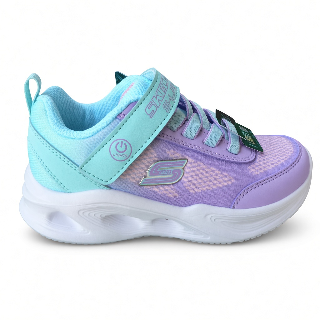 Vycházková blikající "botaska" na suchý zip - SKECHERS