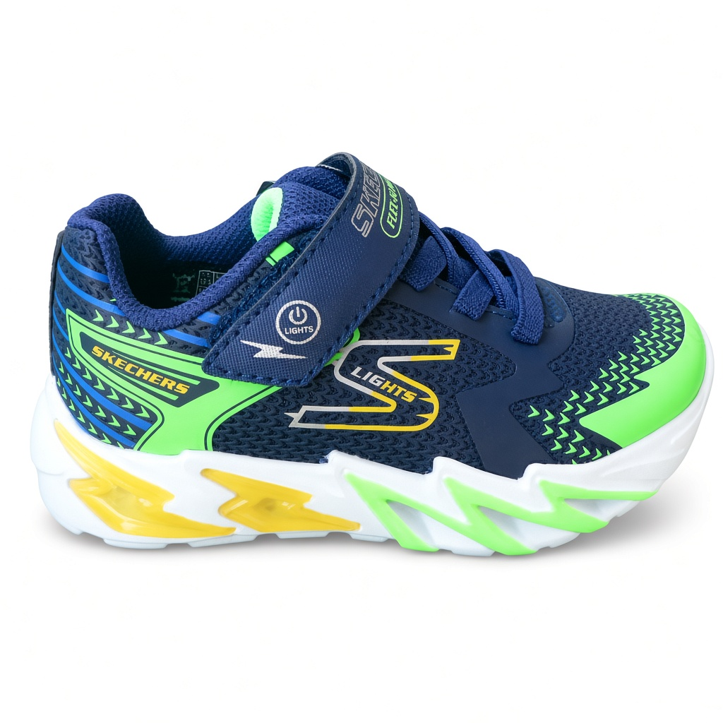 Botka blikající na gumičky a suchý zip - SKECHERS