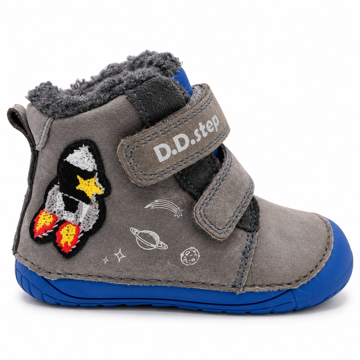 Zimní kotníková barefoot na dva suché zipy - D.D. Step