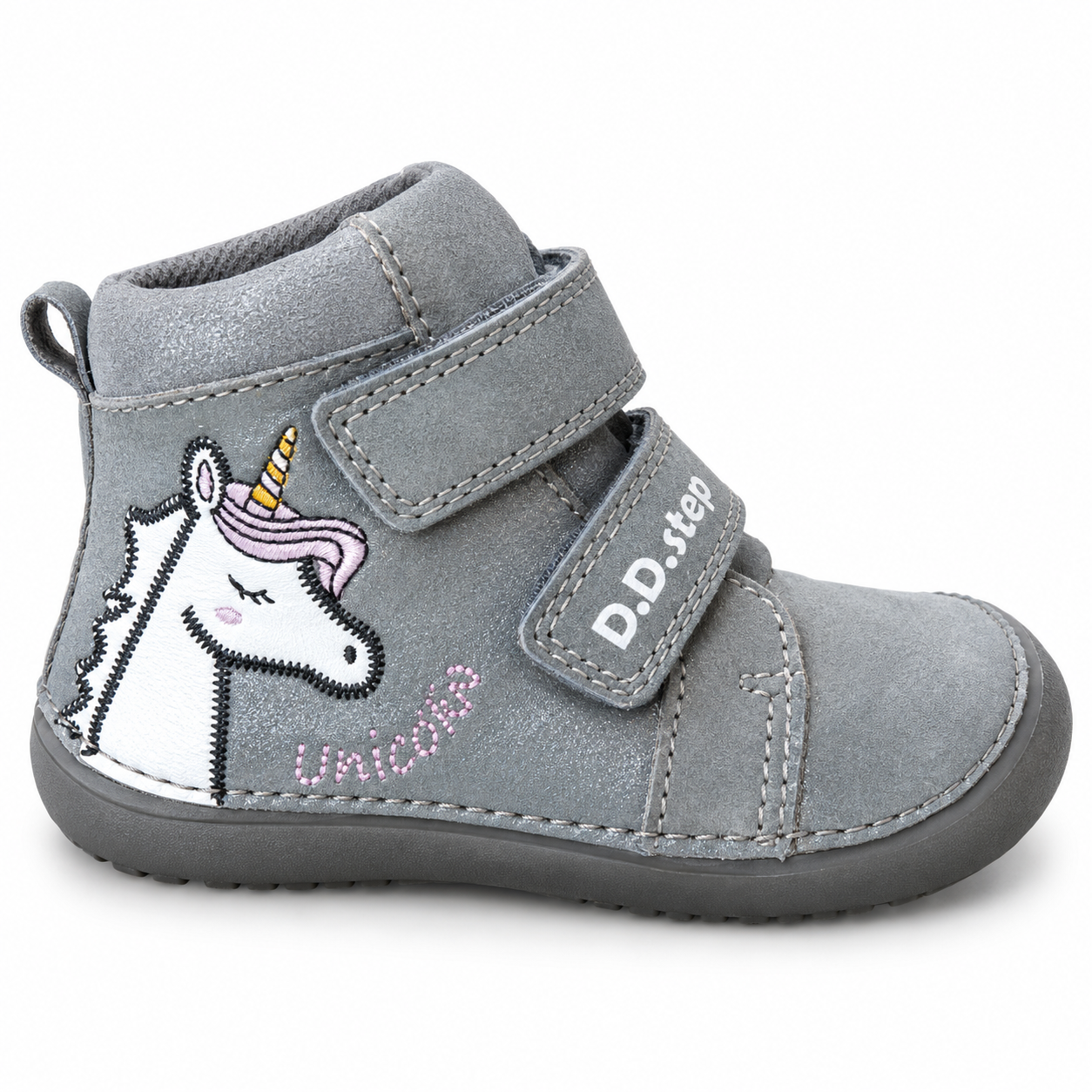 Kotníková celokožená barefoot na dva suché zipy-DDstep