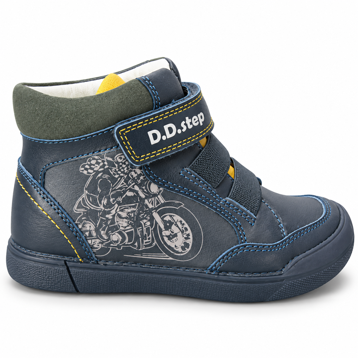 Kotníková celokožená na dva suché zipy - D.D. Step