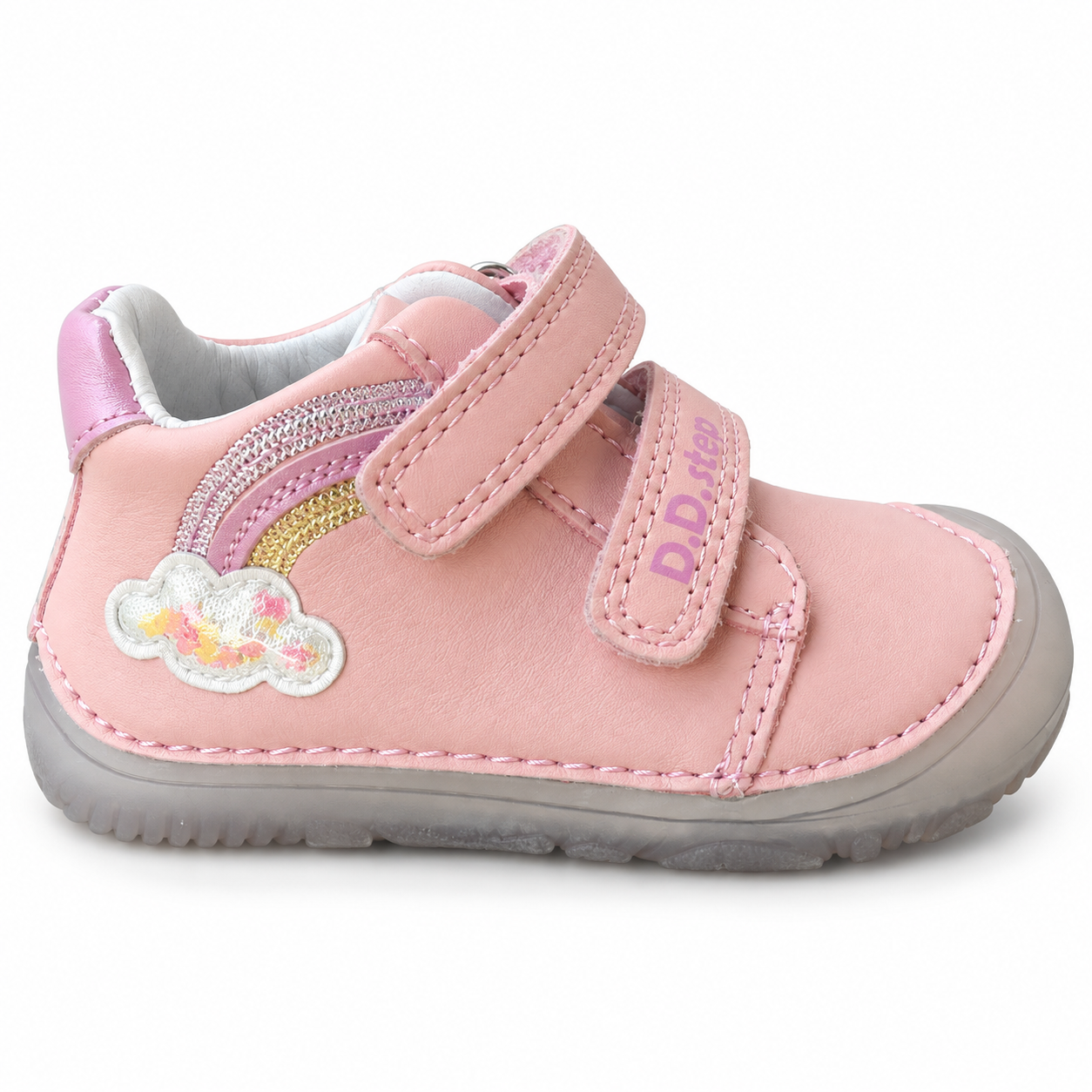 Kotníková celokožená barefoot na dva suché zipy - DD Step