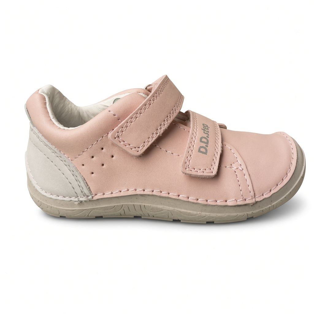 Nízká celokožená barefoot na dva suché zipy - DD Step