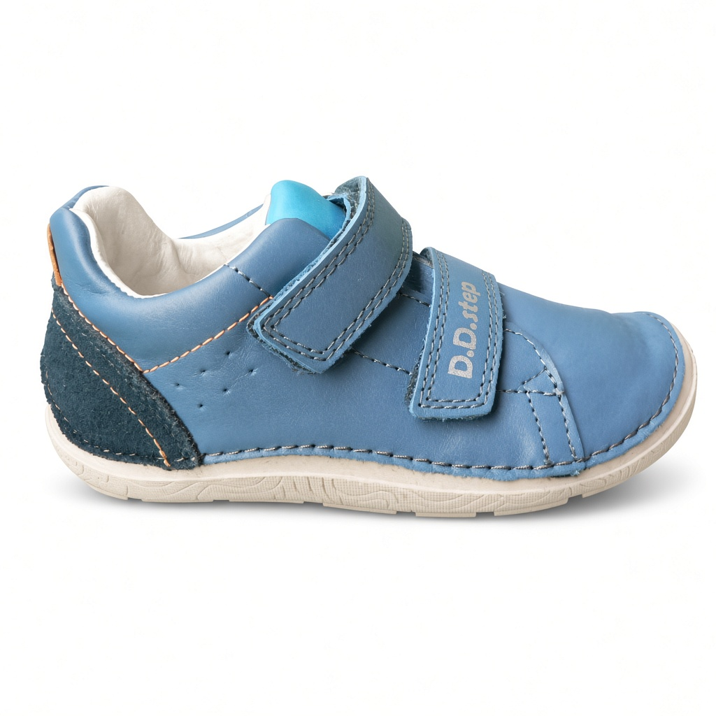 Nízká celokožená barefoot na dva suché zipy - DD Step